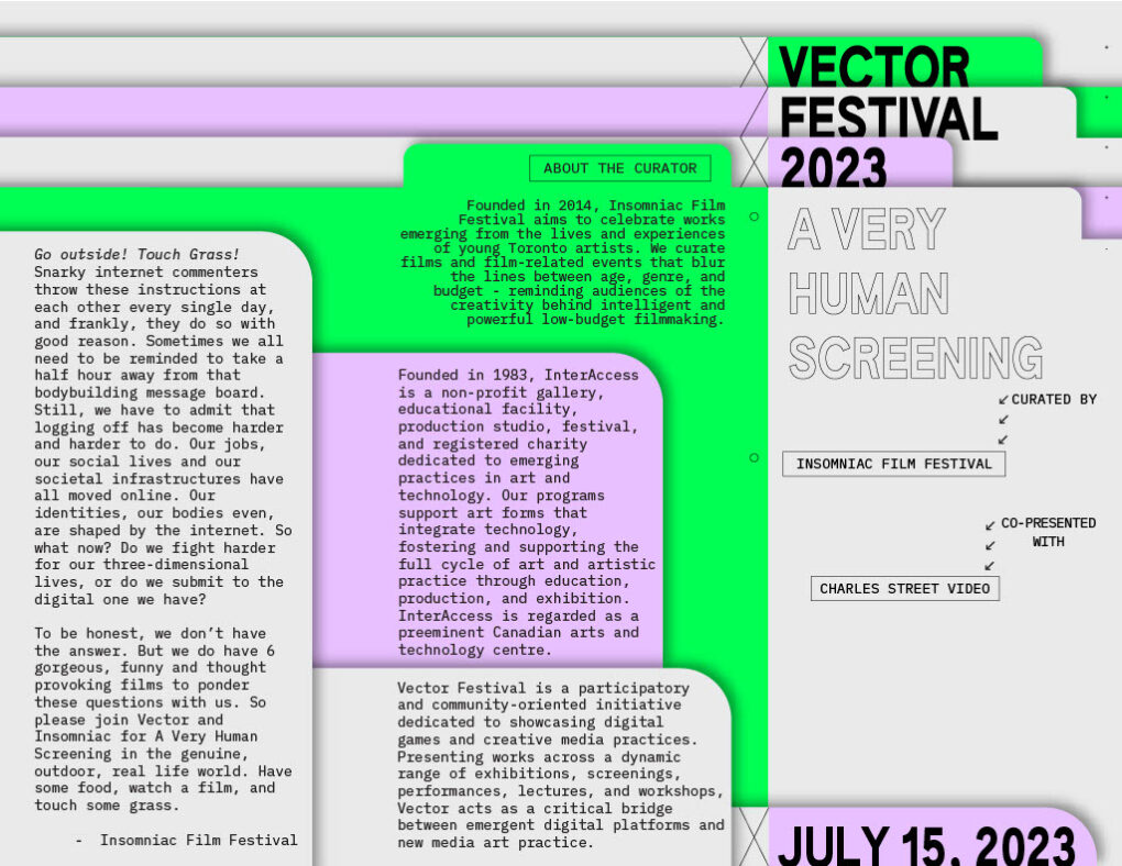 Program of 'a very human screening'